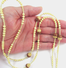 VANILLA CUPCAKES with CHOCOLATE ICING beaded lanyard ID badge holder Handmade