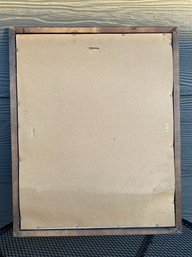Vtg 90s Bill Hampton Native American Indian Print " Oh Great Spirit" Framed ‘93 - Picture 6 of 10