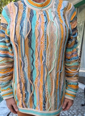 Vintage, Coogi Australia, Colorful Pullover Sweater, Size S, (SR153)