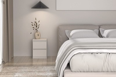 Nachttisch Wolfgang 2S | 2 Schubladen | 40 cm hoch | 11 Farbvarianten