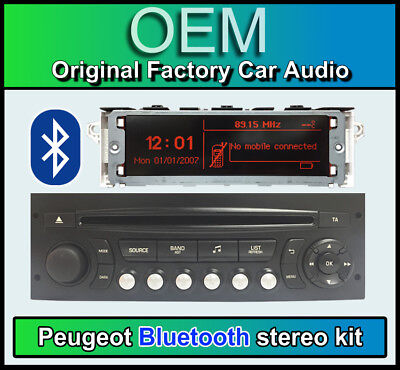 Peugeot 207 Bluetooth radio CD player AUX USB with Display Screen and  Microphone 