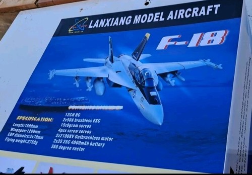 Jet F -18, nuovo, Twin EDF, Tilt Wings, Vector Thrust - Foto 4 di 13