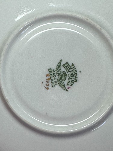 Vtg Bone China Tuscan Flower England English Pink Cup and Saucer - Picture 6 of 6