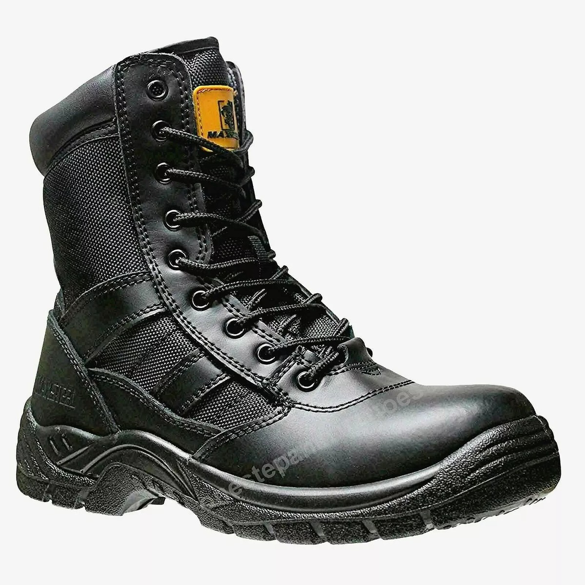 MENS COMBAT MILITARY ARMY SAFETY STEEL TOE CAP WORK BOOTS TACTICAL POLICE  shoes
