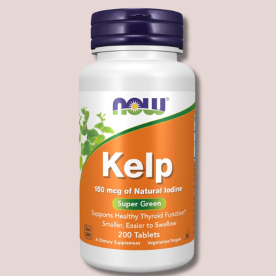 Kelp 200 Count Iodine Supplement 150 mcg Supports Thyroid Health