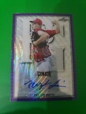 Peyton Smith 2020 Leaf Perfect Game AA Metal Purple Wave Proof Auto 1/1