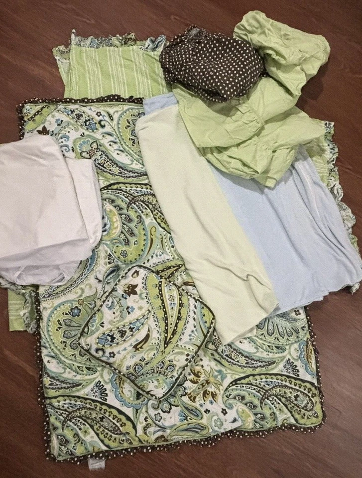 Juego de cama My Baby Sam verde cachemir 11 piezas Foto 2 de 4