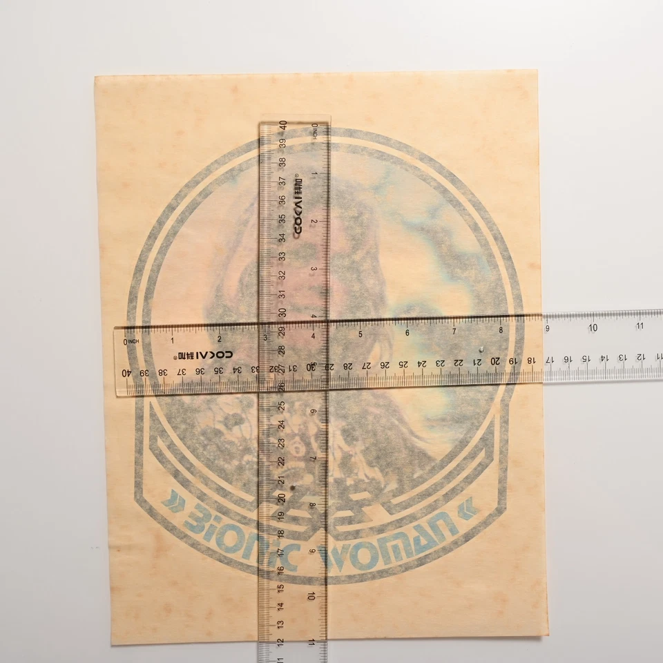 Винтажная теплопередача 1970-х | Бионическая женщина | новая из старых запасов футболка с рисунком - Изображение 3 из 4