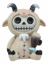 Furrybones Billy The Goat Figurine Small Furry Bones Skeleton Monster Goatie