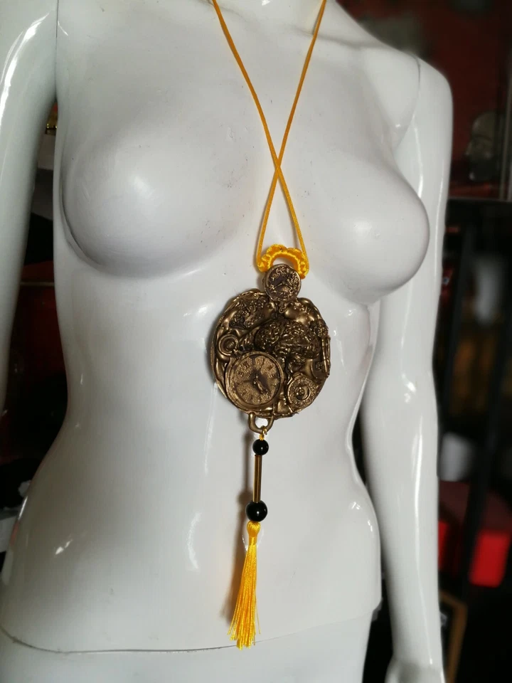 Collar Colgante Cerebro Talismán Suerte Amuleto Fortuna Dinero Protección Mal de Ojo Foto 4 de 4