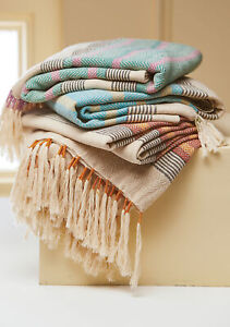 Malabar Throw With Tassels | Cosy sofa throw | Ethical blanket