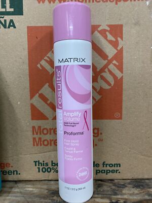 LIMITED PINK MATRIX TOTAL RESULTS AMPLIFY VOLUME HOLD HAIRSPRAY 11oz(Small Dent)