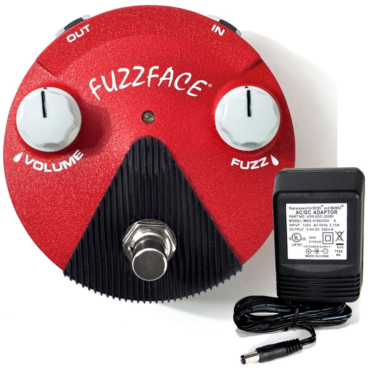 Dunlop FFM6 Hendrix Band of Gypsies Fuzz Face mini pedal w/ 9v power supply