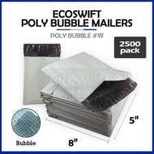 2500 000 4x8 EcoSwift Poly Bubble Padded Envelopes 5 x 8 X-Wide Mailers Bags