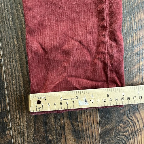 TRUE RELIGION SECTION STRAIGHT JEANS GIRLS SIZE 12 RED ACTUAL 26x27 PANTS - Picture 17 of 17