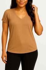 Women Ladies Batwing Sleeve Oversized Baggy Loose Fit Turn Up V Neck T Shirt Top