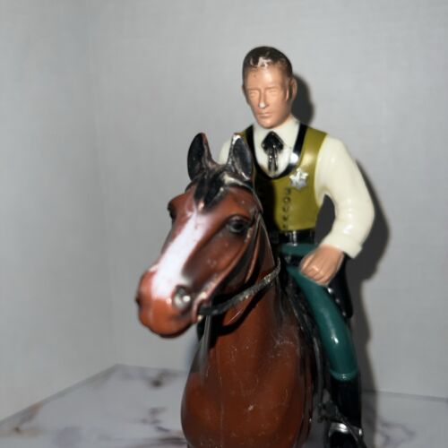 Vintage Hartland Wyatt Earp Cowboy Figure with Bay Horse - Picture 11 of 14