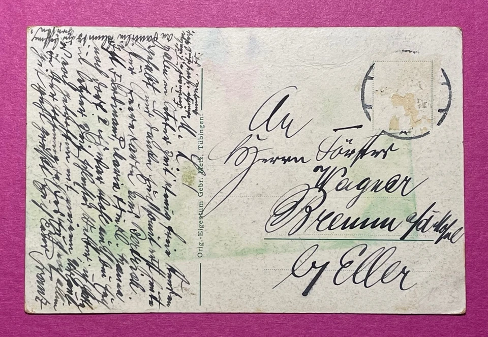 Germany  Zeppelin Postcard, Graf Zeppelin,Real Photo Postcard, Katastrophe,used - Image 2 of 2