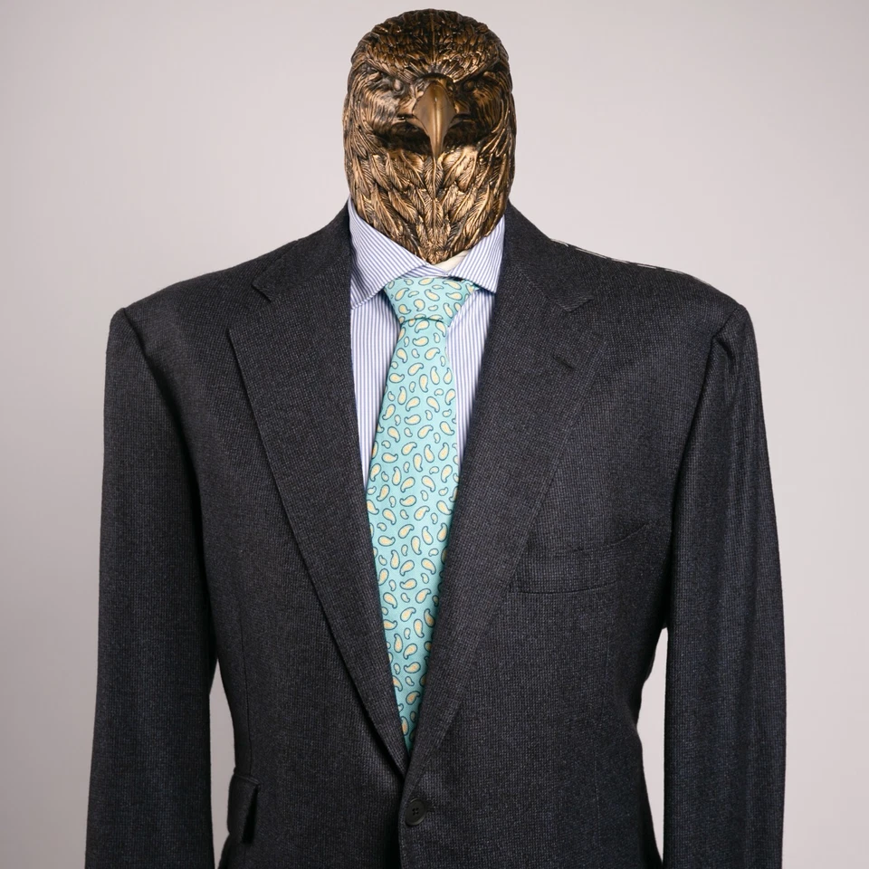 NWT $2650 PATRICK HELLMANN by ATTOLINI Wool 100'S Sport Coat Midnight 47US/57IT - Image 3 of 4