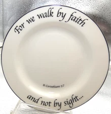 Feed on the Word Collection Bread Dessert Plate II CORINTHIANS 5:7