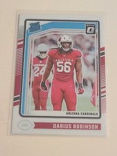 2024 Donruss Optic #225 Darius Robinson Rated Rookie Arizona Cardinals