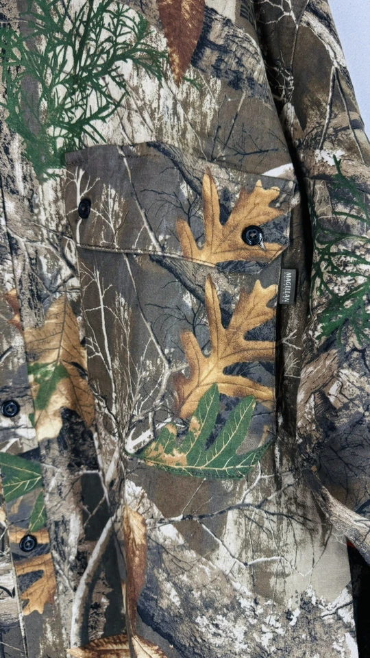 Magellan Hunt Hill Country Twill Long Sleeve Button Shirt Real Tree Edge Camo 3X - Image 3 of 4