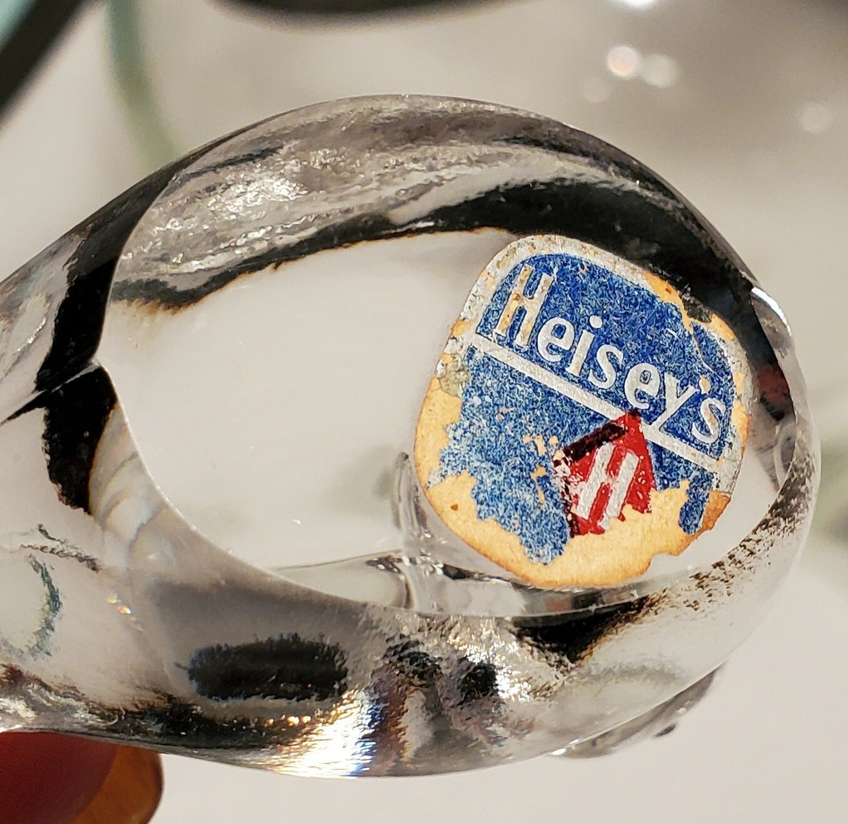 ORIGINAL CRYSTAL CLEAR HEISEY SPARROW BIRD 1942-1945 W