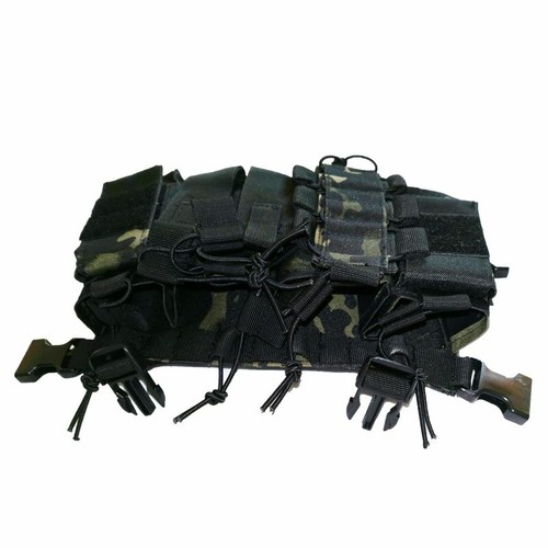 Sirius Survival Tactical Chest Rig with 4 Molle Pouches - Tactical Chest Harness - Picture 23 of 24