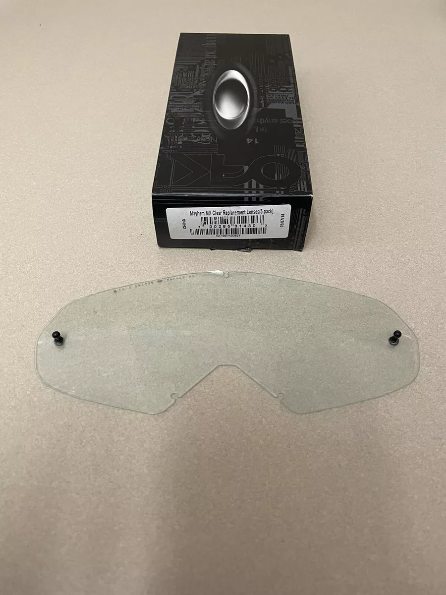 Oakley Mayhem MX clear motocross goggle lenses eBay