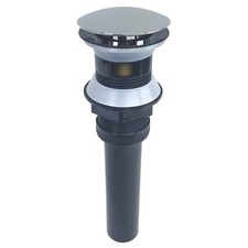 Bathroom Faucet Vanity Sink Plastic Pop-Up Drain with Overflow Chrome Finish