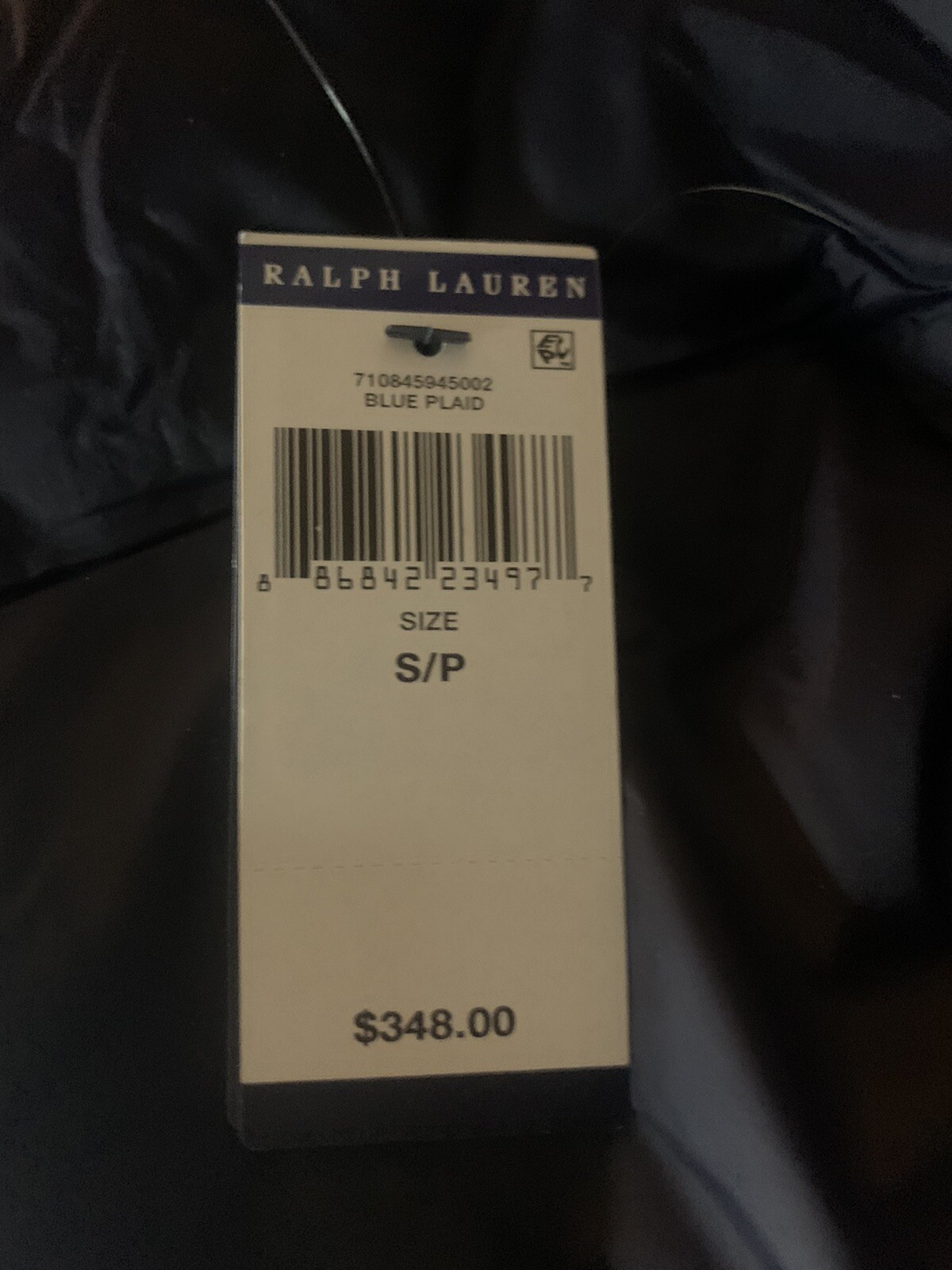 Polo Ralph Lauren Big Pony giacca tampone con cappuccio cappotto a quadretti da uomo taglia small