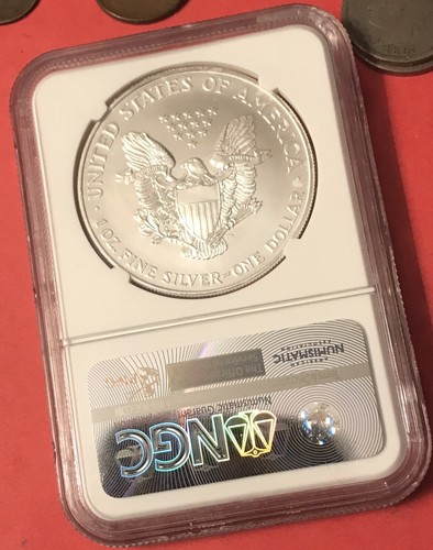 1997 Silver American Eagle Dollar NGC MS69 Key Date - Picture 3 of 5