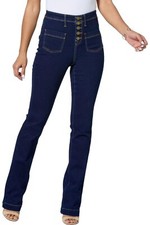 DG2 by Diane Gilman Virtual Stretch Denim Pull-On Bootcut Jean Indigo
