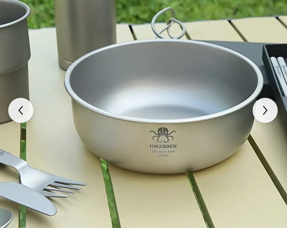 Hwzbben Pure Titanium Frying Pan - Lightweight, Portable & Durable For Camping - Image 3 of 4