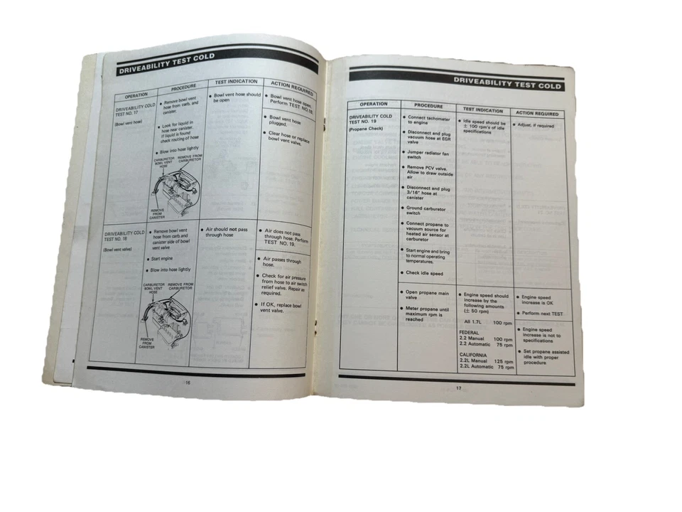 Dodge 1982-1983 OEM Drivabilidad Taller Servicio Reparación Manual Carburador Diagnóstico Foto 4 de 4