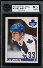 1985 86 OPC O-Pee-Chee #210 Al Iafrate Rookie Rc KSA 8.5 NMM+ Toronto Maple Leaf