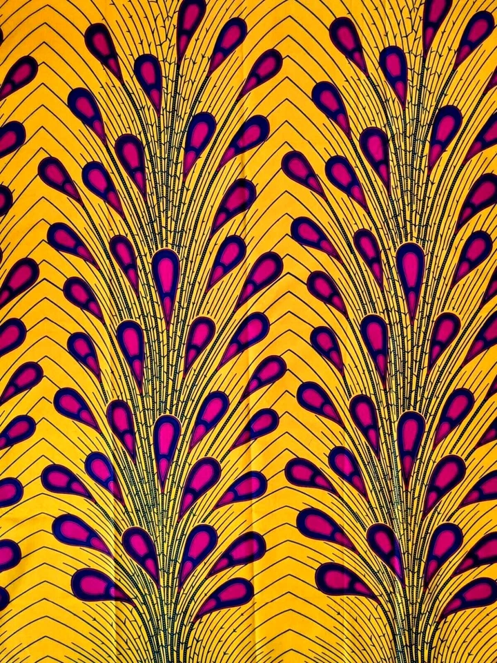 PRESTIGIOUS TEXTILES *NEW* Assorted 100% Cotton African Wax Fabric Crafts. Sold By The Yard/Per Yard.