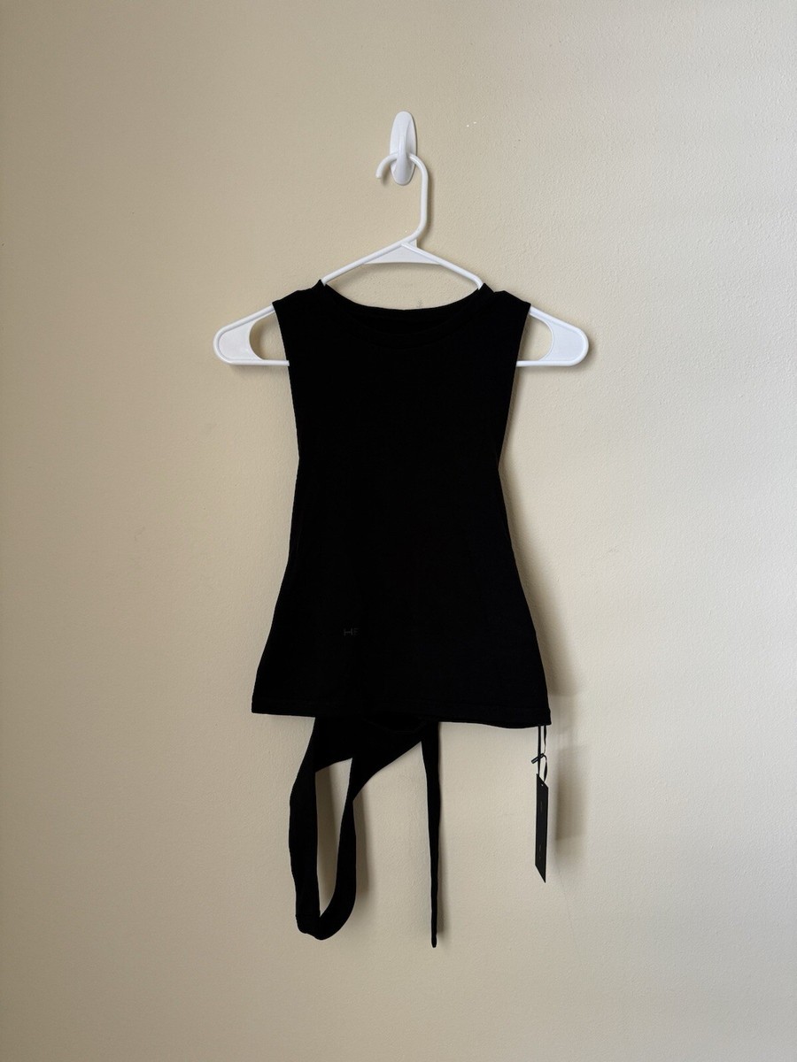 【Heliot Emil】Deconstructed Tank Top Heliot Emil White Deconstructed Tank Top