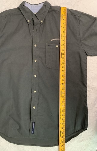 Milwaukee Bucks NBA Shirt Gear for Sports Button Down Gray Long Sleeve Sz Large - Picture 11 of 11