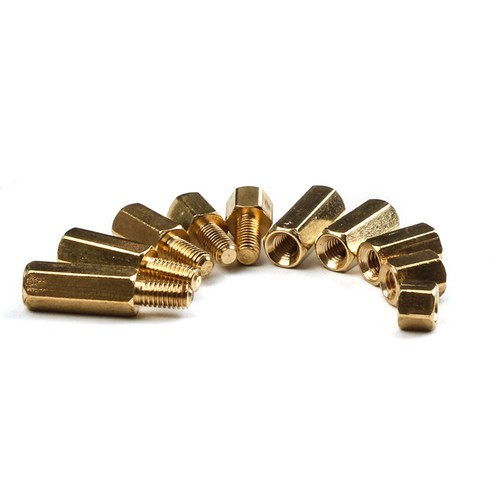 300Pcs M3 Brass Copper Pillar Stand Off Hex Column Spacer Threaded Screw Nut - Picture 12 of 23