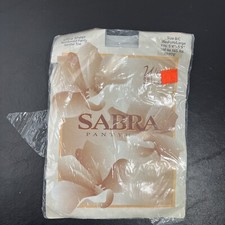 Vintage Sabra White Pantyhose Size Medium/large B/C 100-165lbs NOS