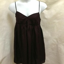 Gap 14 Slip Sun Dress Brown Adjustable Spaghetti Straps Sleeveless
