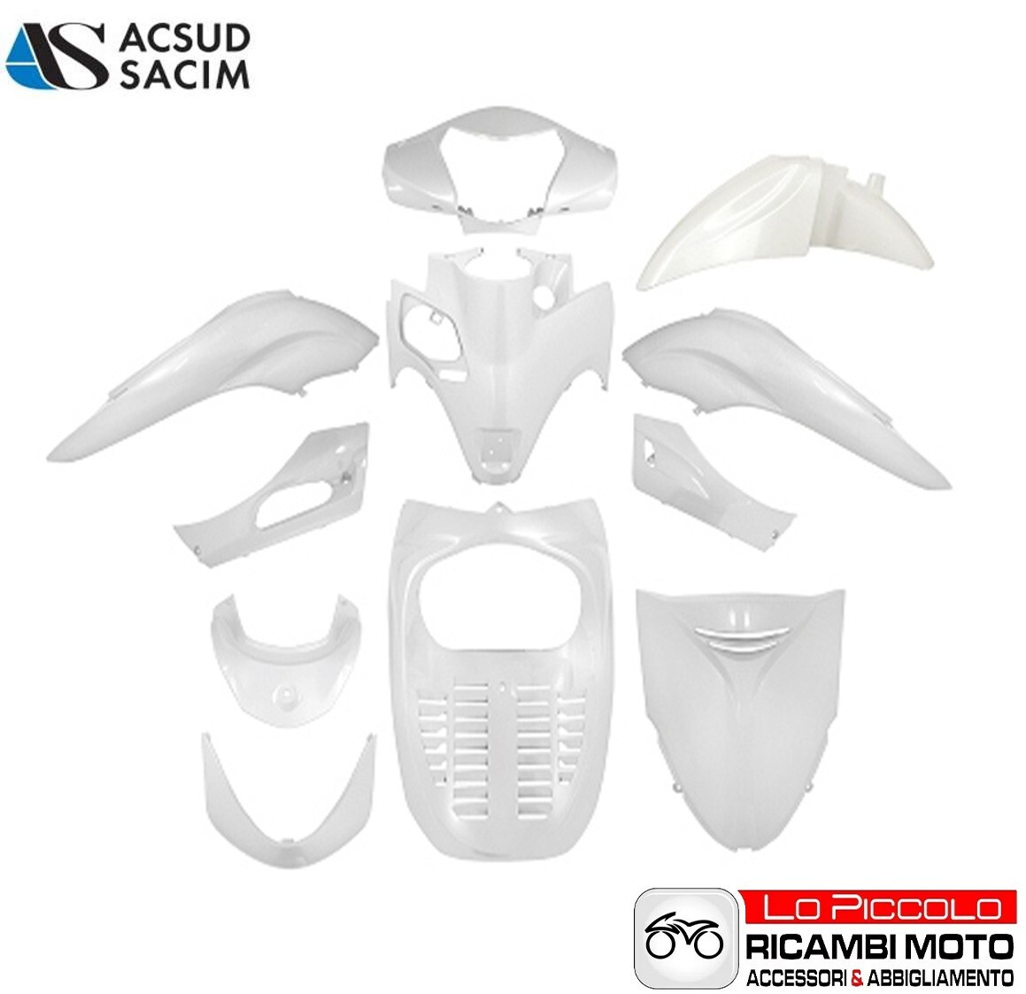 Care Kit 11 Pieces White Original Model Honda SH 300 2007 2008