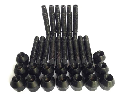 M12 x 1.5 Stud Conversion Kit for BMW Inc Nuts (Black)