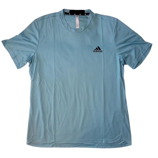 Camiseta adidas AEROREADY de cuello redondo y manga corta para hombre, diseñada para el movimiento 5