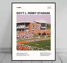 Doyt L. Perry Stadium Print | Bowling Green Falcons Poster