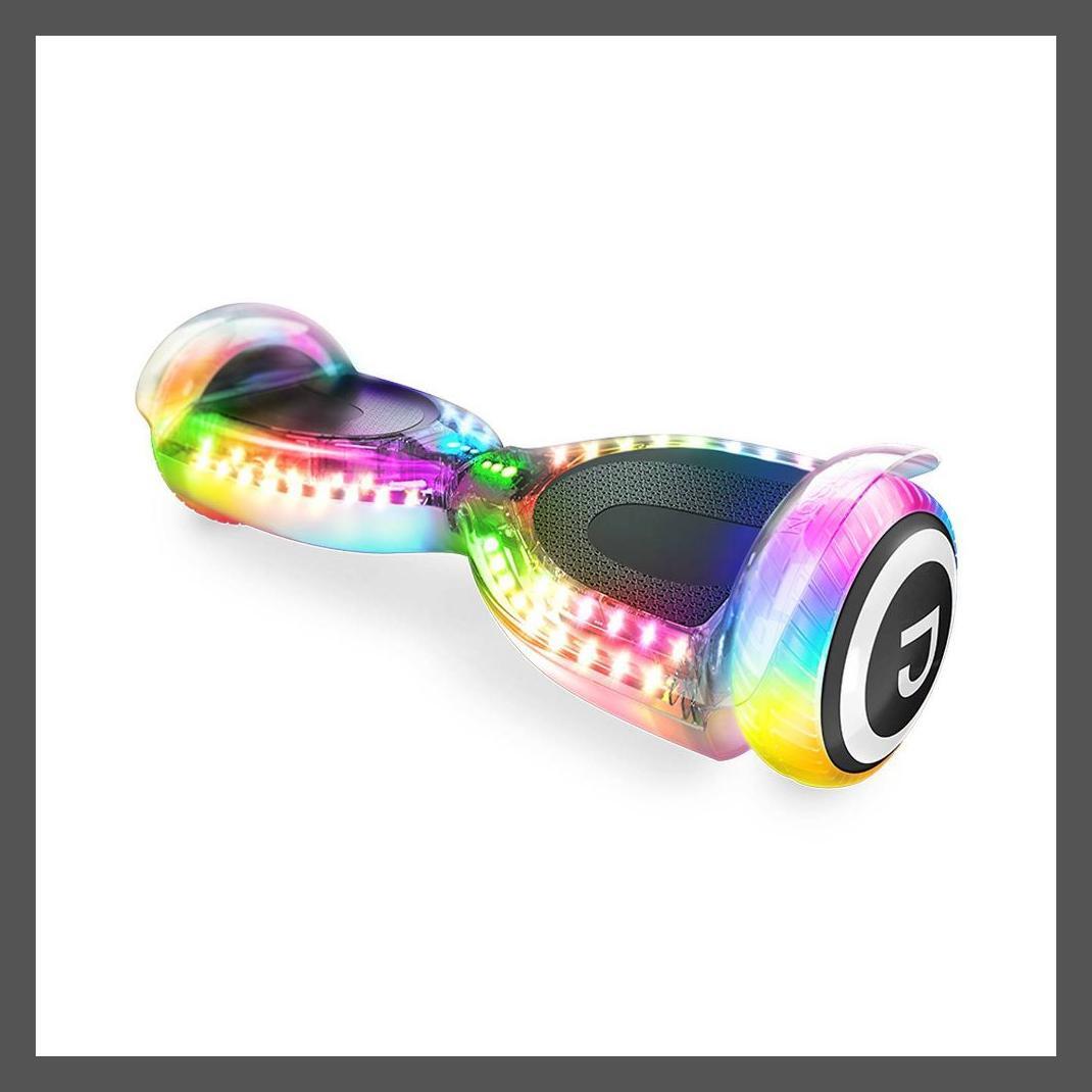 Jetson Teens Adults Hoverboard Bluetooth Динамик со светодиодной подсветкой Pixel White