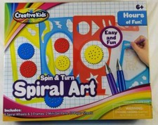 Creative Kids Spin Turn SPIRAL ART DIY Craft Girl Toy Easy Gel Pen Spirograph