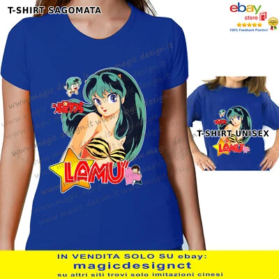 JHK O FRUIT OF THE LOOM lamù la ragazza dello spazio t-shirt anni 80 anime manga ataru moroboshi tshirt