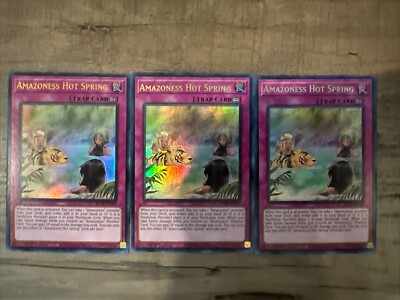 Yugioh! 3x Amazoness Hall Hot Spring BLCR Ultra Rare 1st Ed NM | eBay